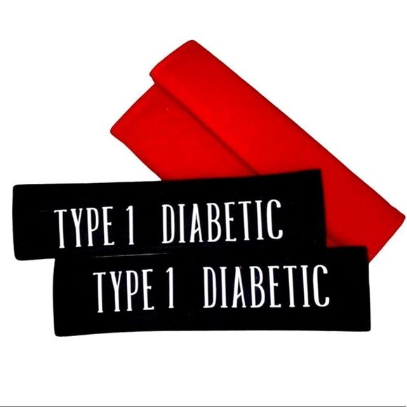 Custom, Medical Alert, Red & Black, Seat Beat Strap Cover, 2Pack - Picture 11 of 12